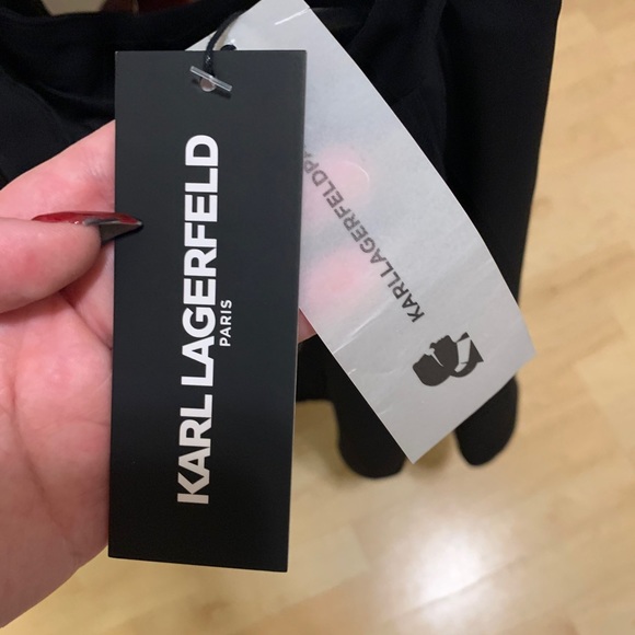 Karl Lagerfeld Chiffon Skirt black - Picture 2 of 3